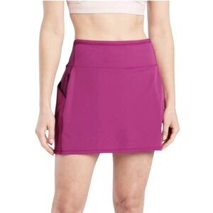 Athleta Skirt Womens Large Fuscia Pink Action Skort Athletic Built In Shorts